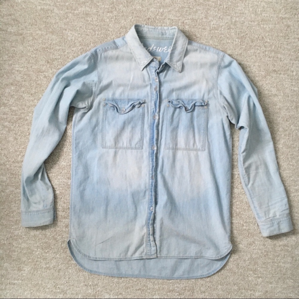 Madewell Women’s Chambray Shirt, Size XS